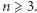 |n⩾ 3.