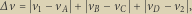 ∆ v Sv1 vA S SvB vCS SvD v2S, 