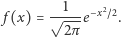  f (x) = √-1-e−x2~2. 2π 