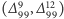 (∆ 9 ,∆12) 99 99 