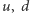 |u, d 