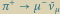  |π µ ¯ν