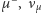µ−, ν µ 