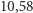 |10,58 