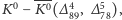  0 --- 4 5 0 |K − K (∆89,∆ 78), 