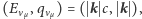 (E ν ,qν ) = ( k c, k ), 