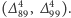 (∆ 4, ∆4 ). 89 99