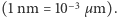 |(1 nm = 10−3 µm). 