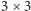 |3× 3 