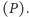 (P | ). 