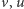 v,u 