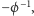 |−ϕ−1, 