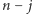 n − j 