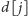d[j] | 