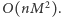 O(nM2). 