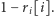 |1− ri[i]. 