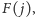 F(j ), 