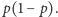 |p(1− p).