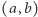 | (a,b) 