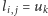 l | = u i, j k 