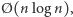 |Ø(n logn), 