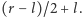 (r− l)/2+ l.