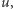 u, |