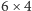 6 × 4 