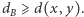 | dB⩾ d(x, y). 