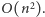  2 O(n ). 