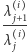  λ i |- j+1 λ i j 