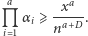  a xa |M αi⩾ -----. i 1 na+D