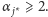α j ⩾ 2.