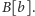 B[b]. 