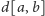 d[a,b] 
