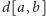 d[a, b] 
