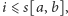 |i⩽ s[a, b], 