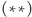 (∗∗ ) 