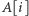 A[i] 