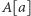 A[a] 