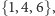 |{1,4,6},