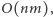 |O(nm), 