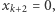 |xk+2 = 0, 