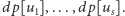 |dp[u ],...,dp[u ]. 1 s