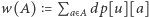 w(A) 