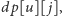 |dp[u][ j],