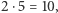 |2⋅5 = 10,