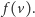  f(v).