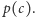 p(c). 