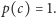 p(c) = 1. 
